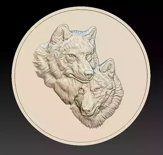 Wolves Coin - relief - 2020