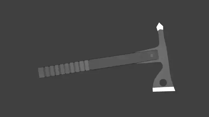 Survival Axe low-poly 3d model Low-poly 3D model