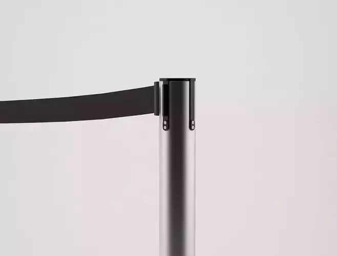 Queue Barriers stanchion 3D model