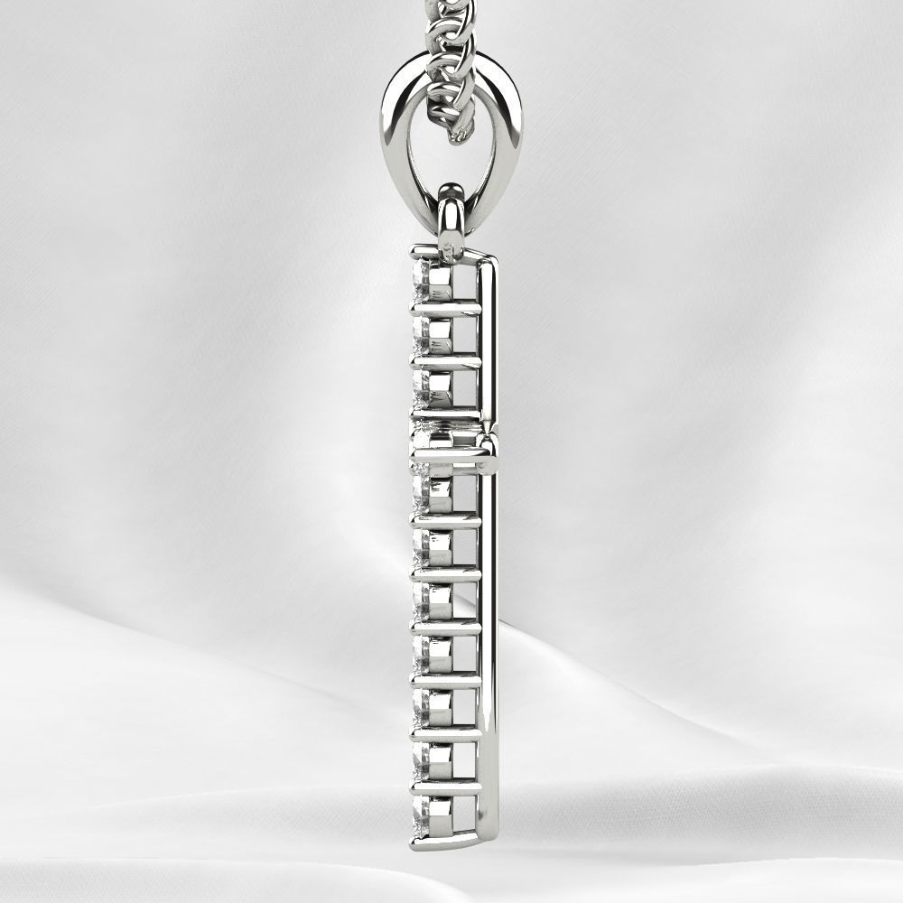 Tiffanys Style Cross Gold Pendant 3D print model_16