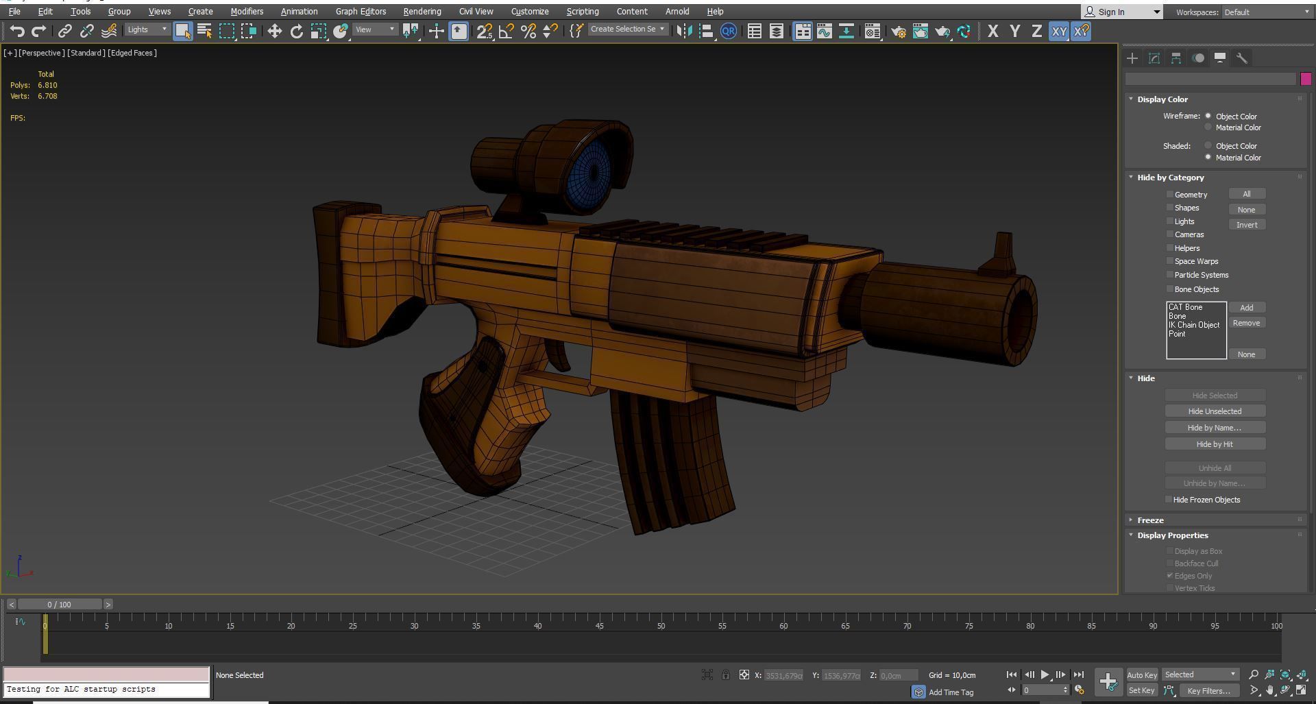 Cartoon Stylized Scar Shotgun 3D model_14