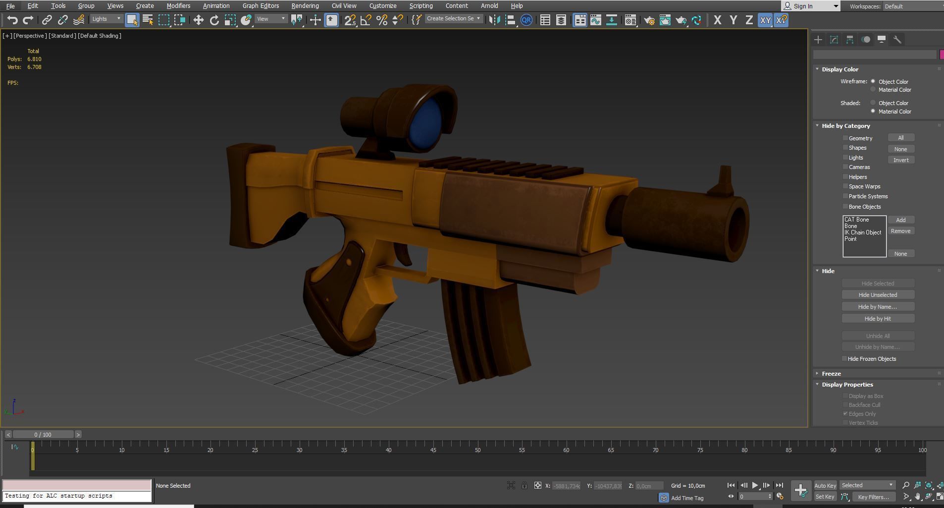 Cartoon Stylized Scar Shotgun 3D model_13