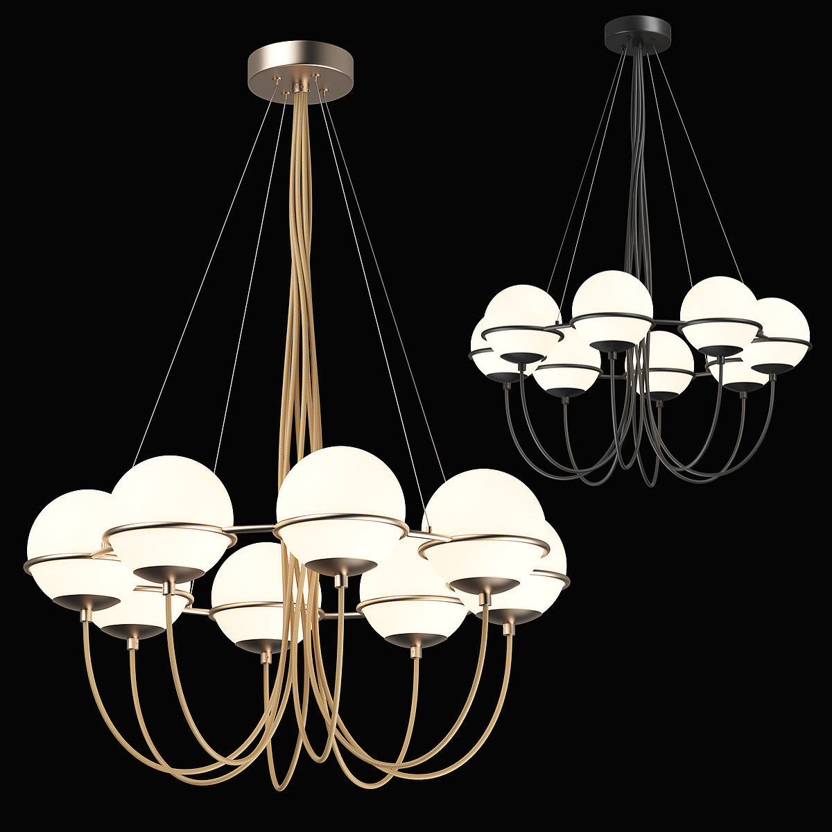 80328x Globo Lightstar Pendant chandelier 3D model_1