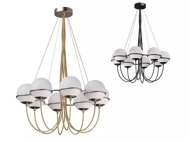 80328x Globo Lightstar Pendant chandelier 3D model