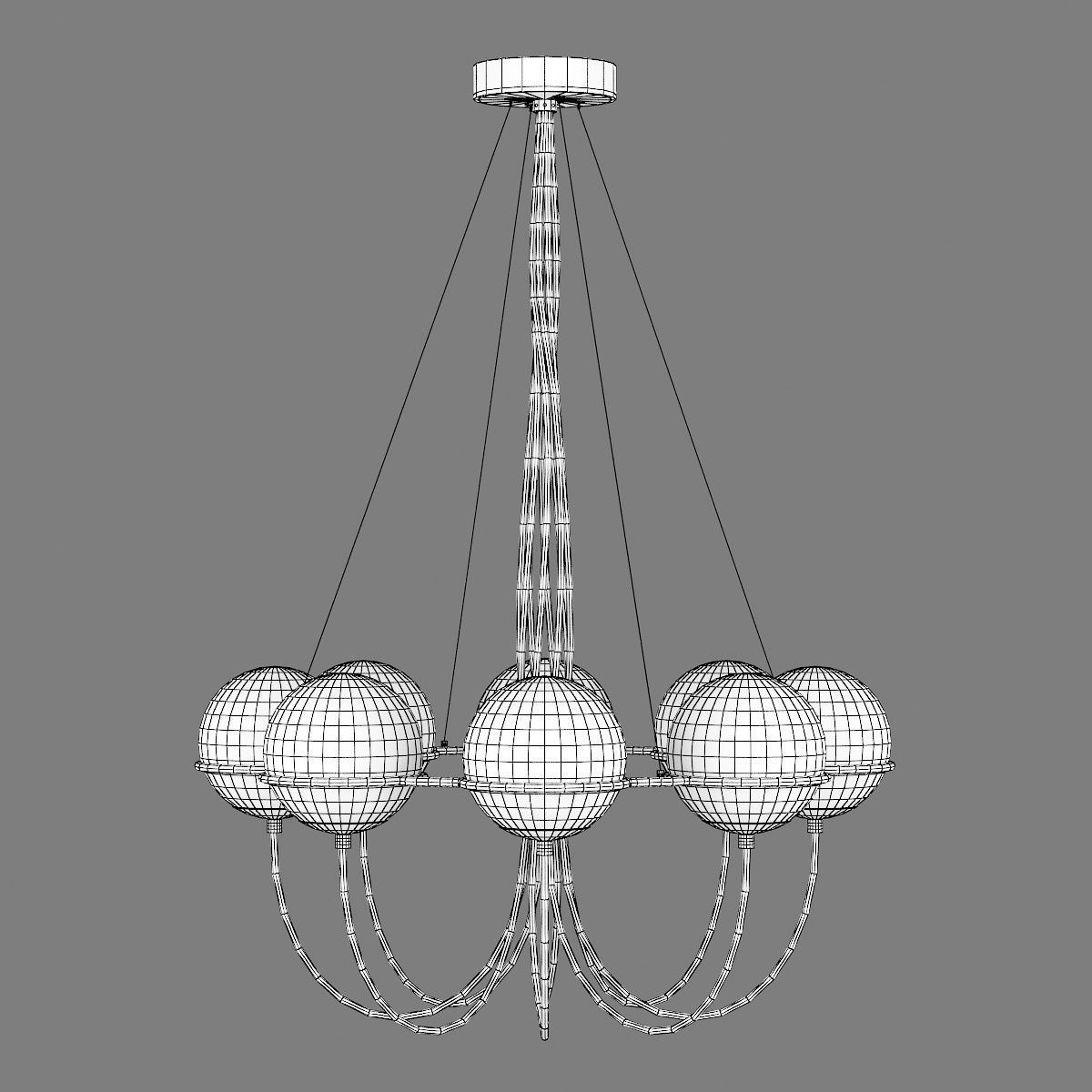 80328x Globo Lightstar Pendant chandelier 3D model_6