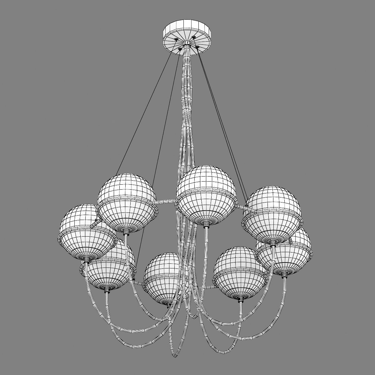 80328x Globo Lightstar Pendant chandelier 3D model_8