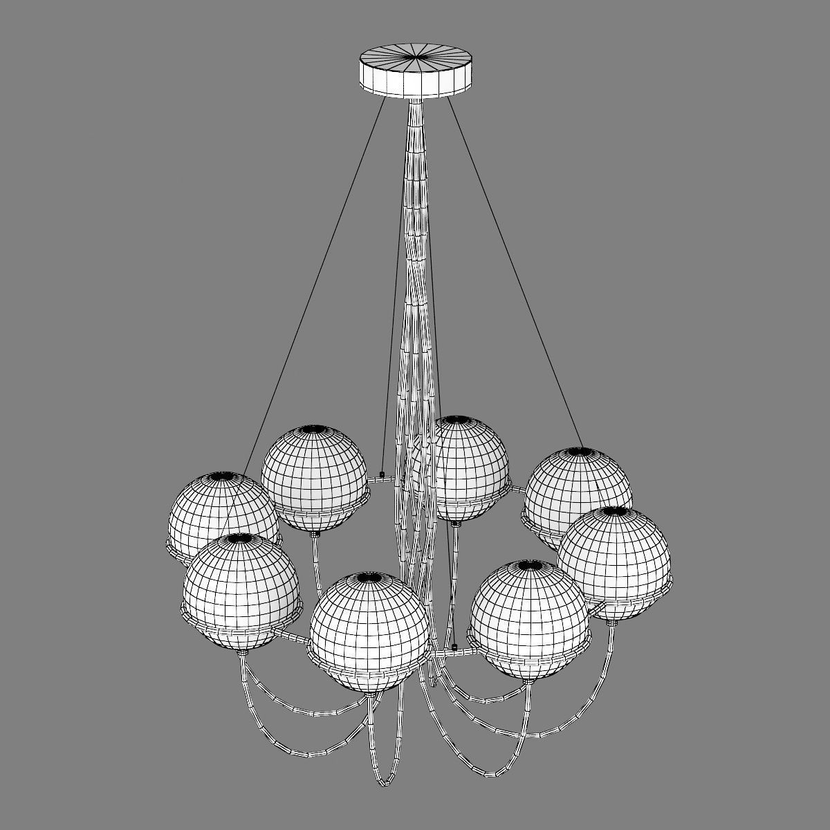 80328x Globo Lightstar Pendant chandelier 3D model_9