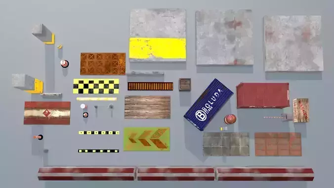 Construction  and Parking PBR Props