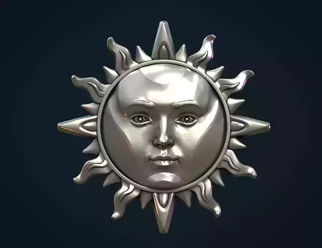 Sun Pendant II 3D print model