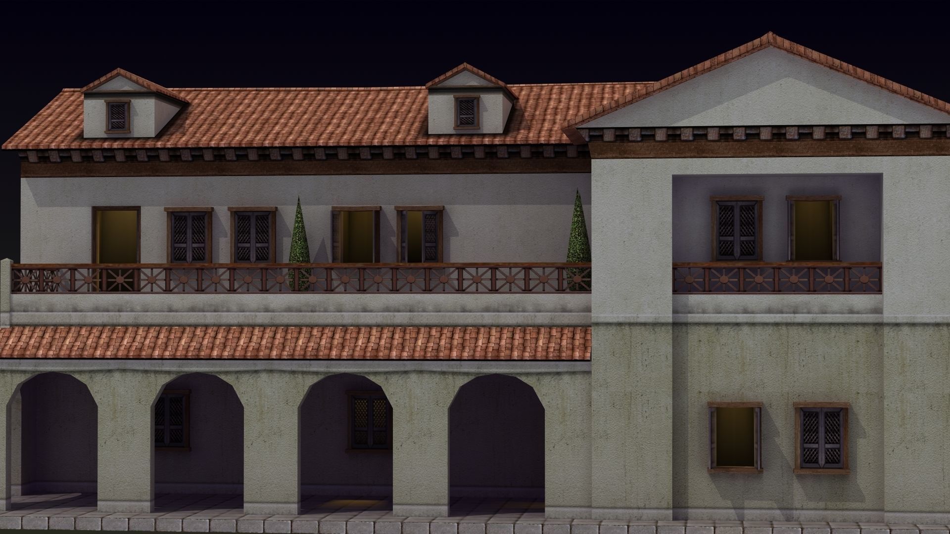 Roman House 3D model_3