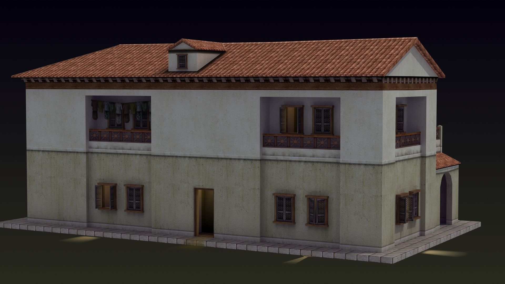 Roman House 3D model_11