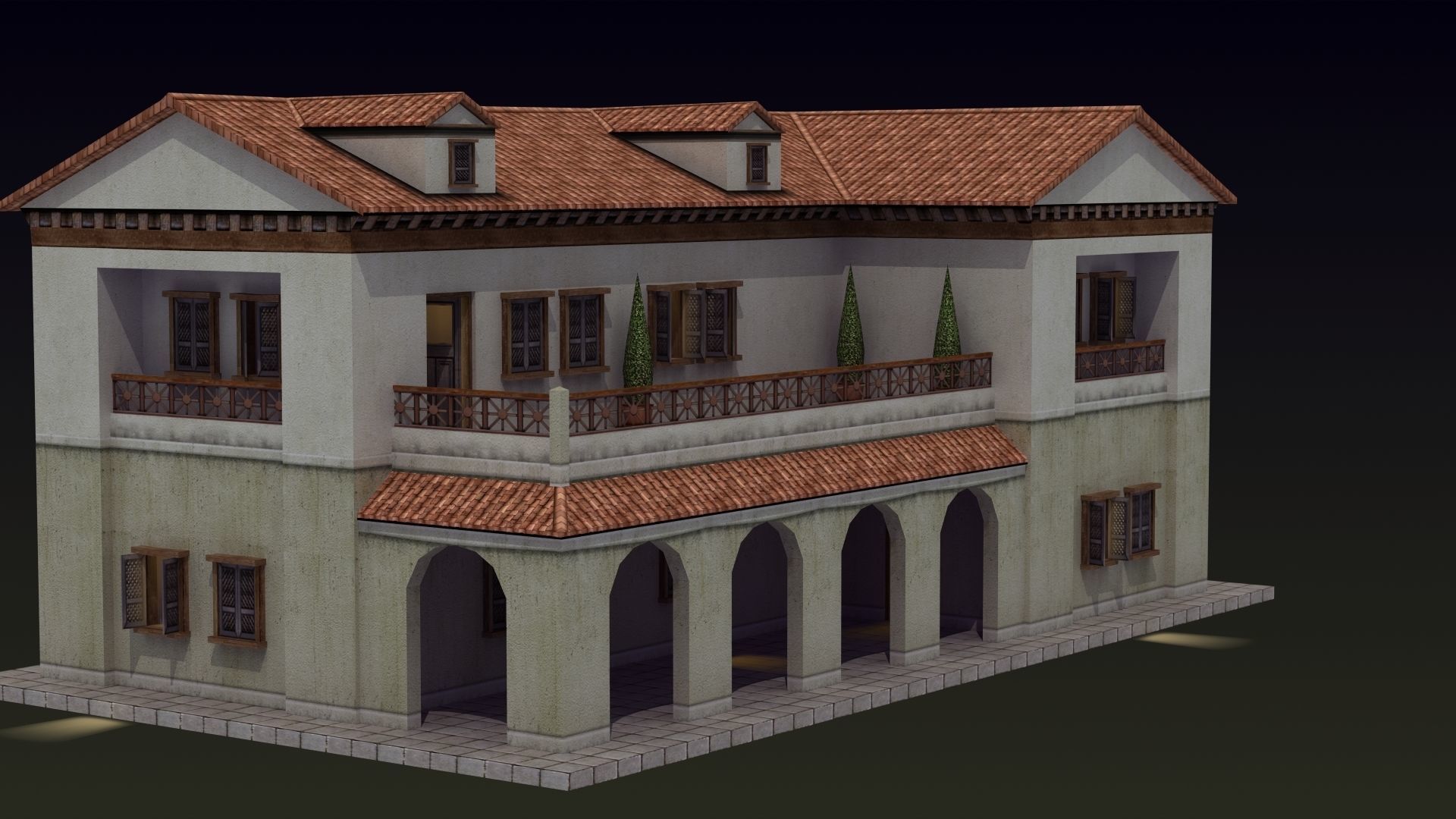Roman House 3D model_15
