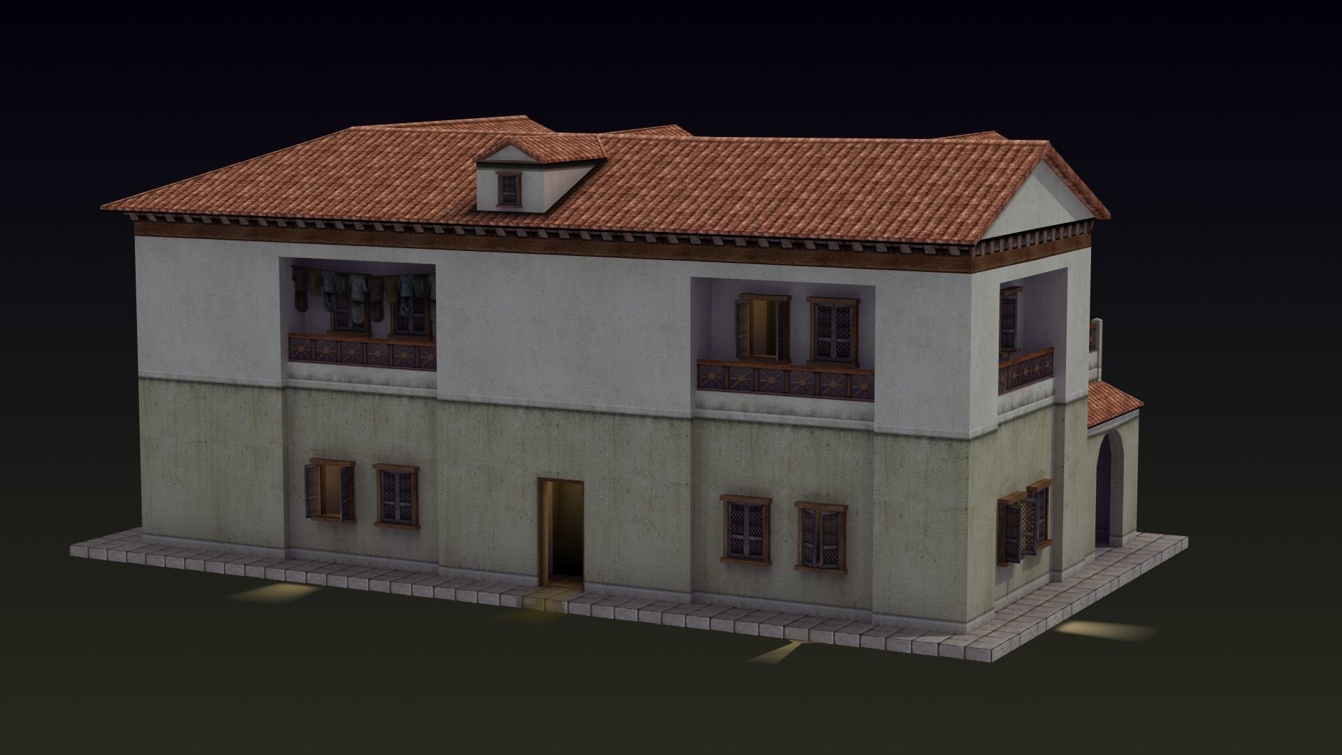 Roman House 3D model_8