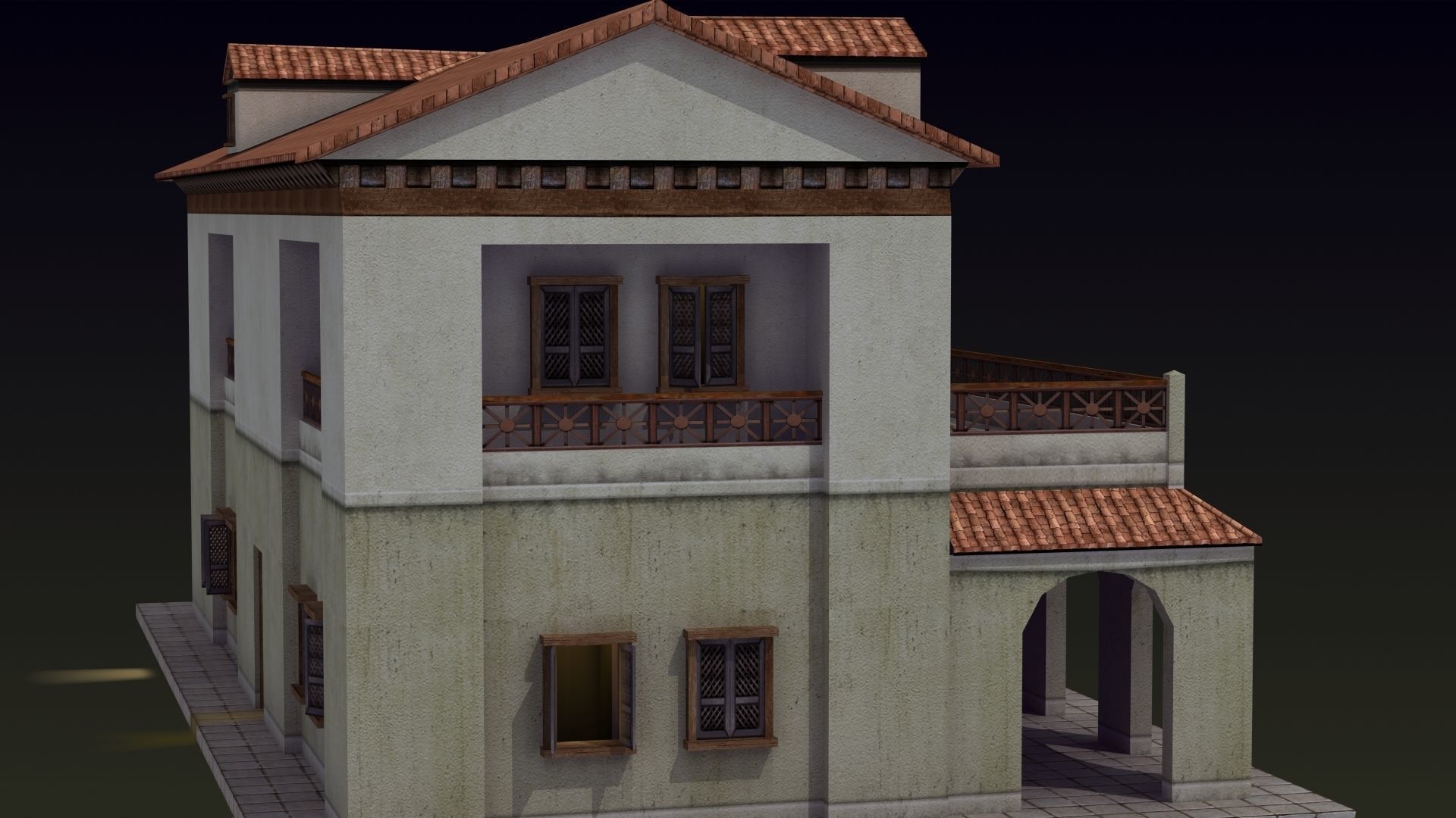 Roman House 3D model_7