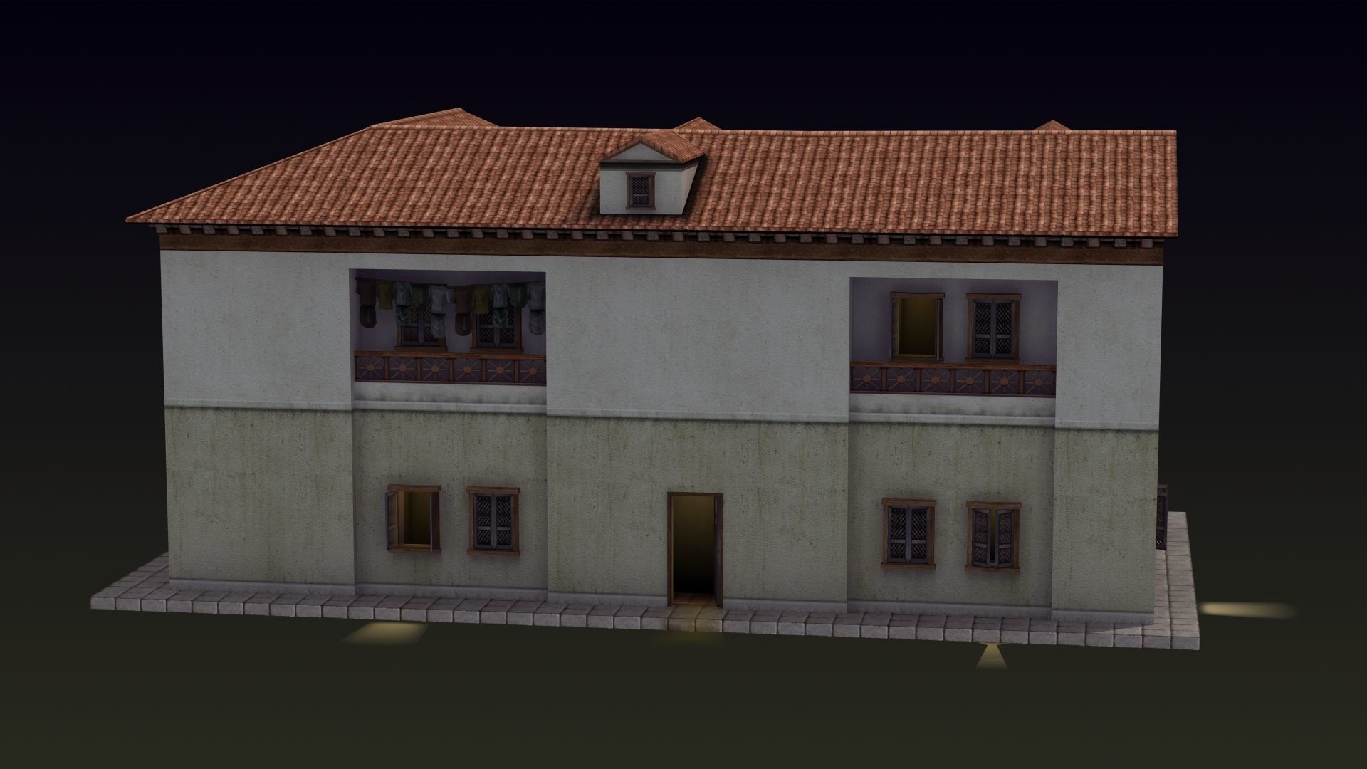 Roman House 3D model_10