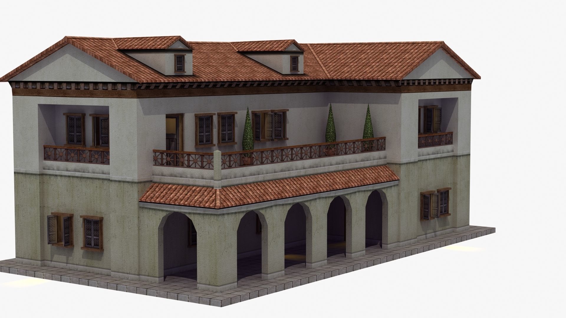 Roman House 3D model_34