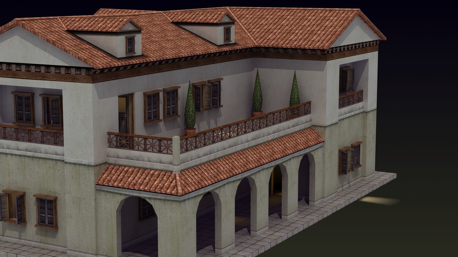 Roman House 3D model_14