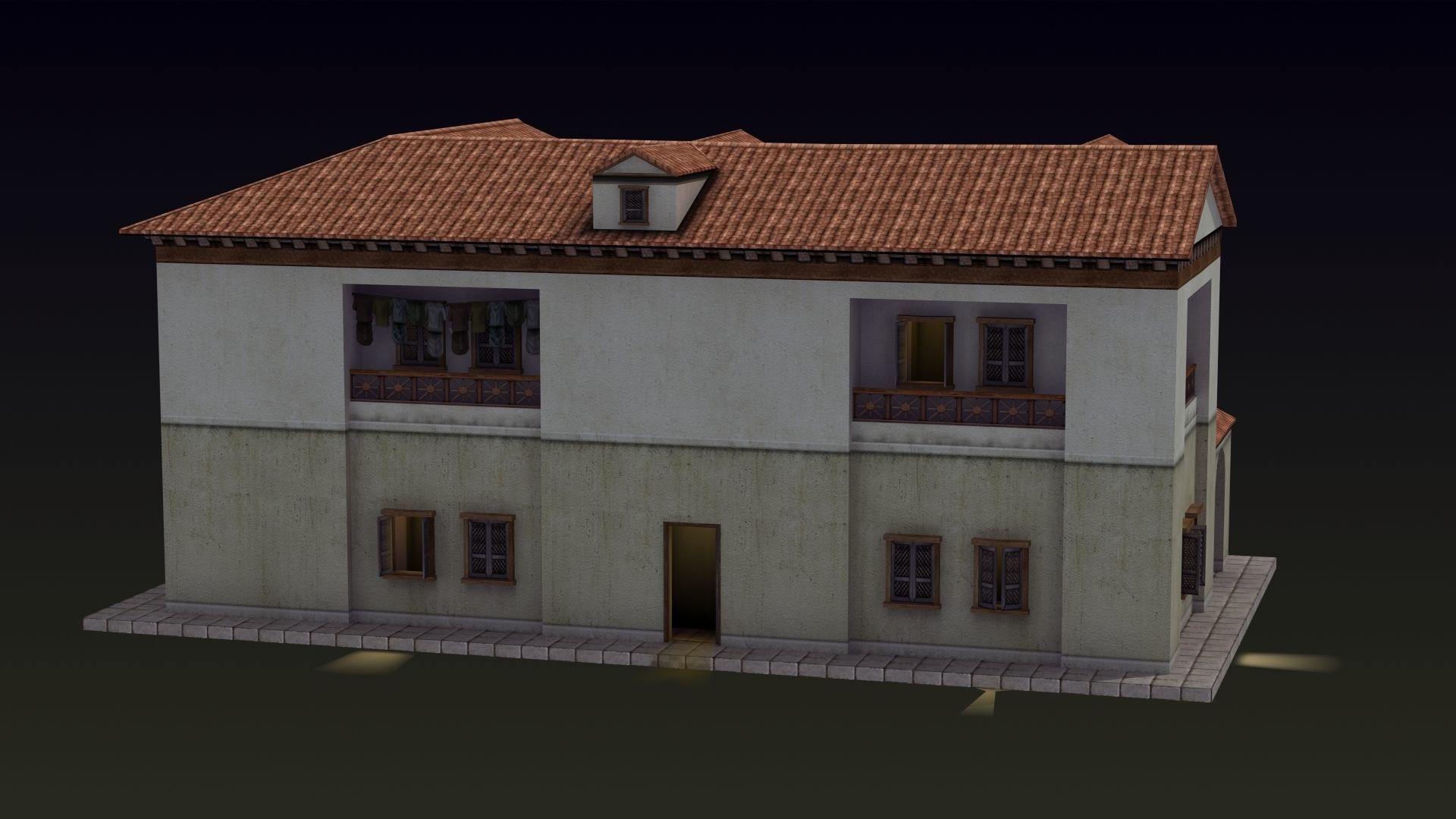 Roman House 3D model_9