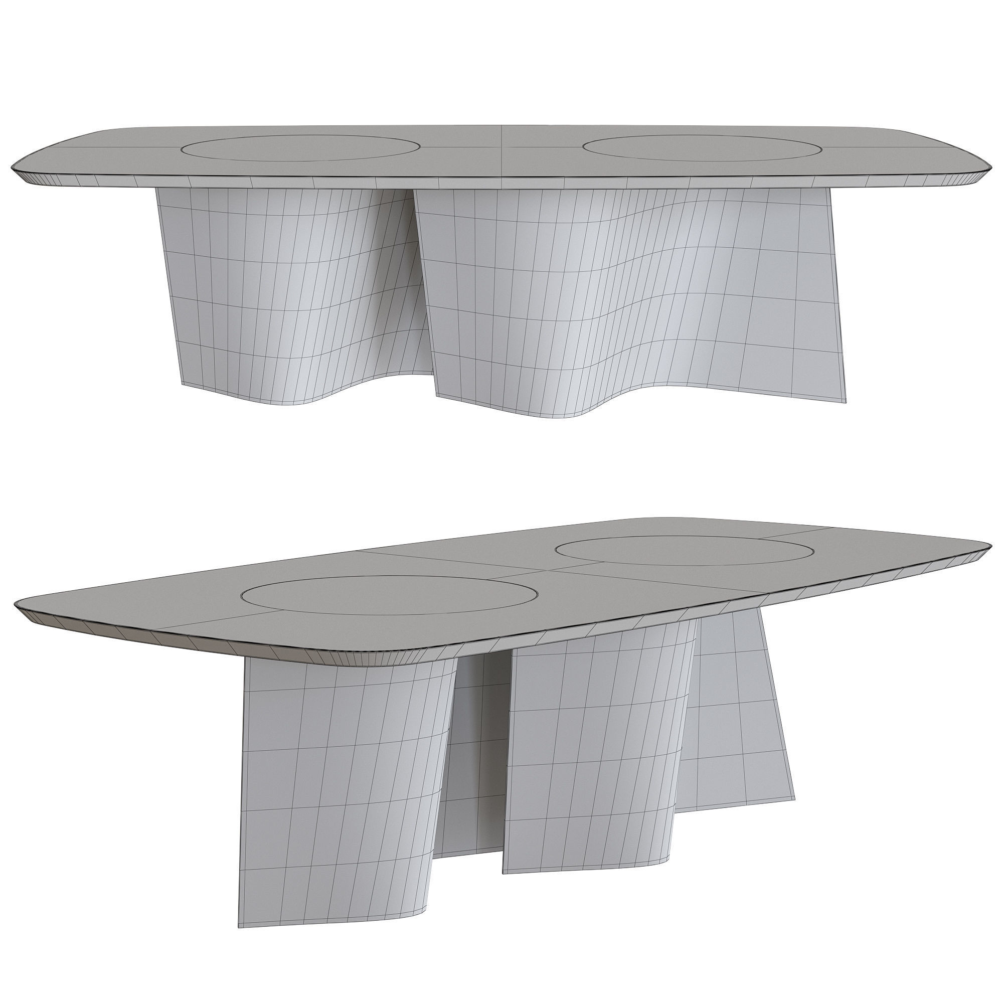 Esse 72 Bevelwood table by Reflex 3D model_1