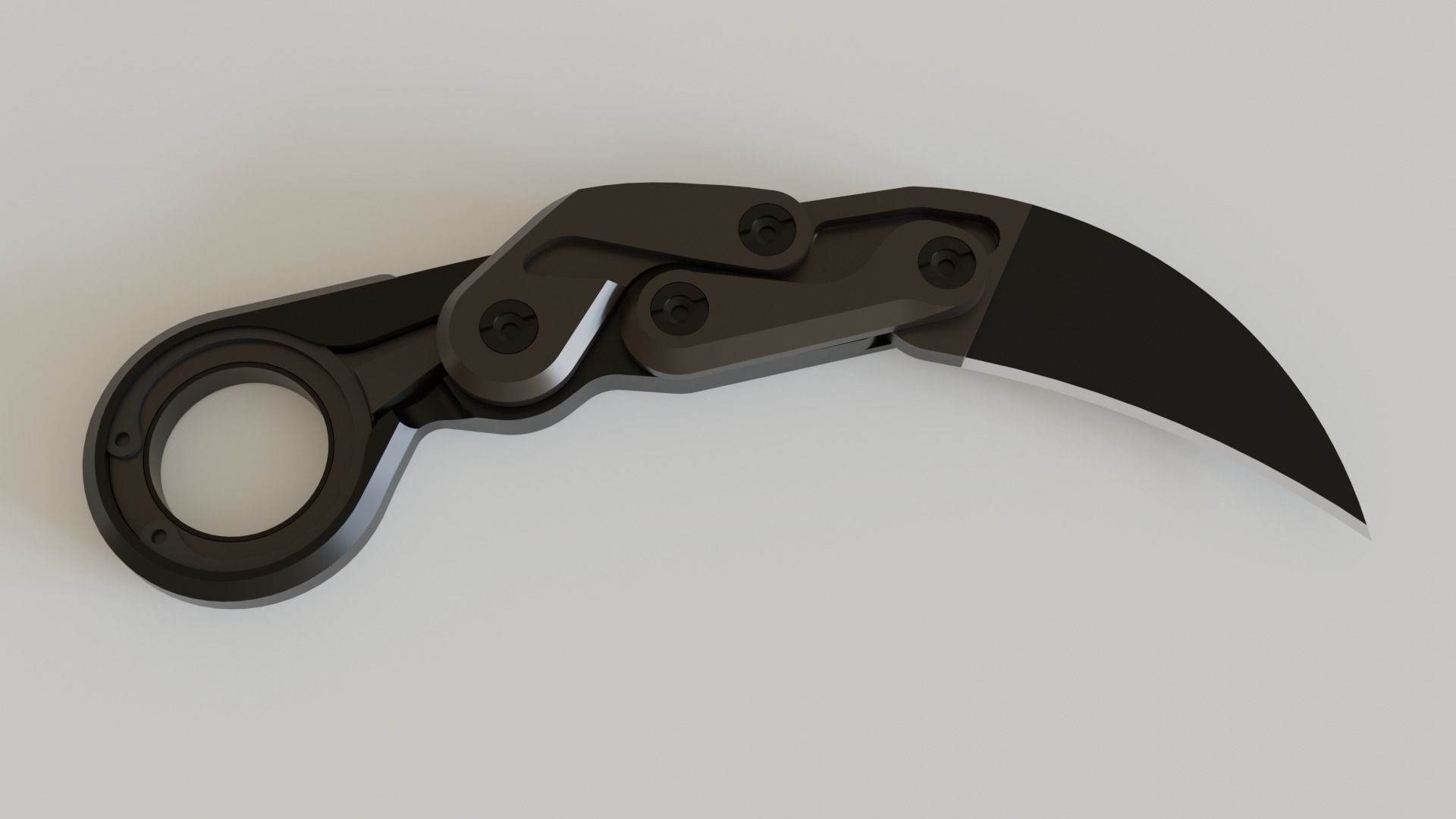 Morphing Karambit 3D model_3