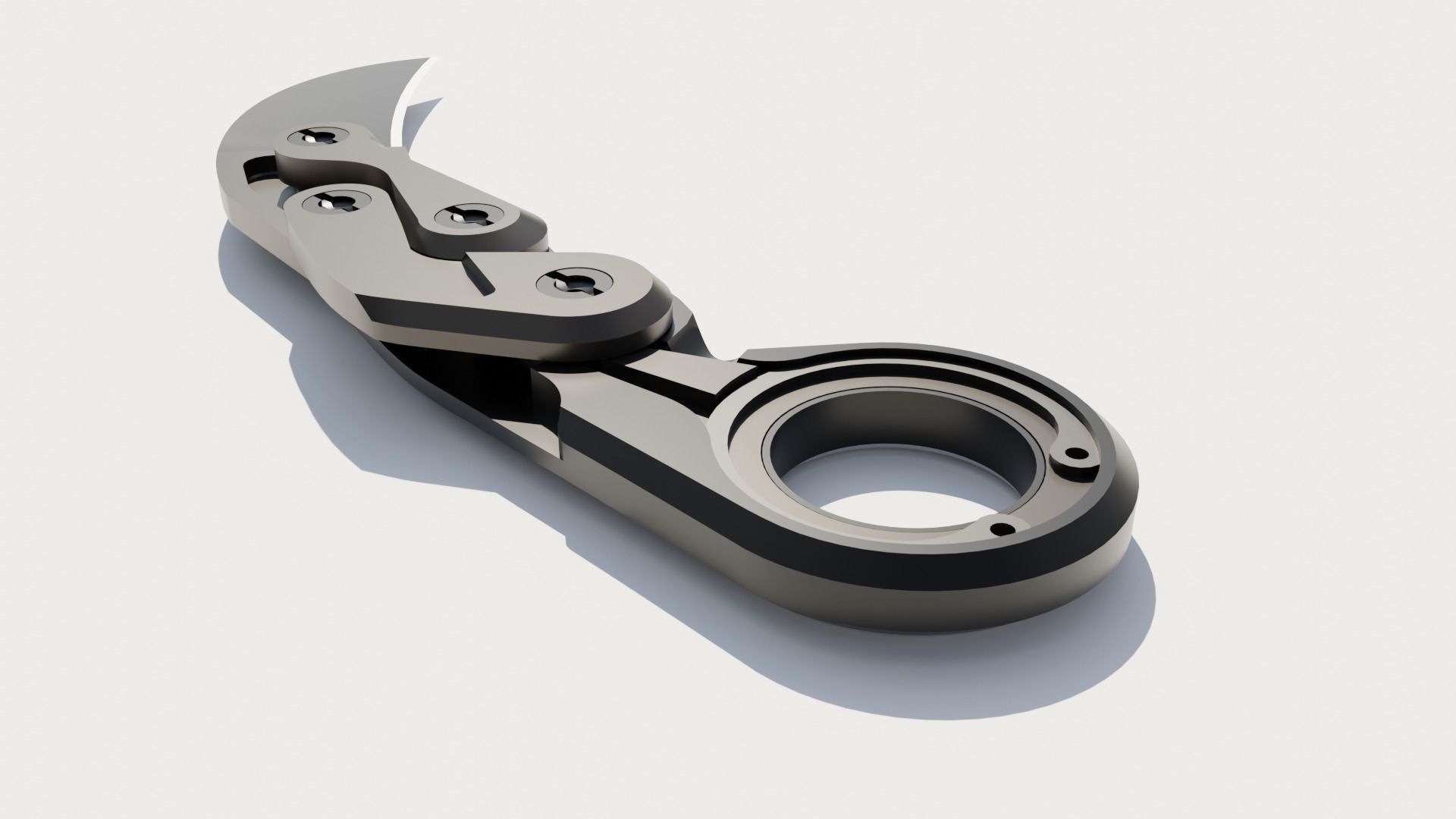 Morphing Karambit 3D model_10