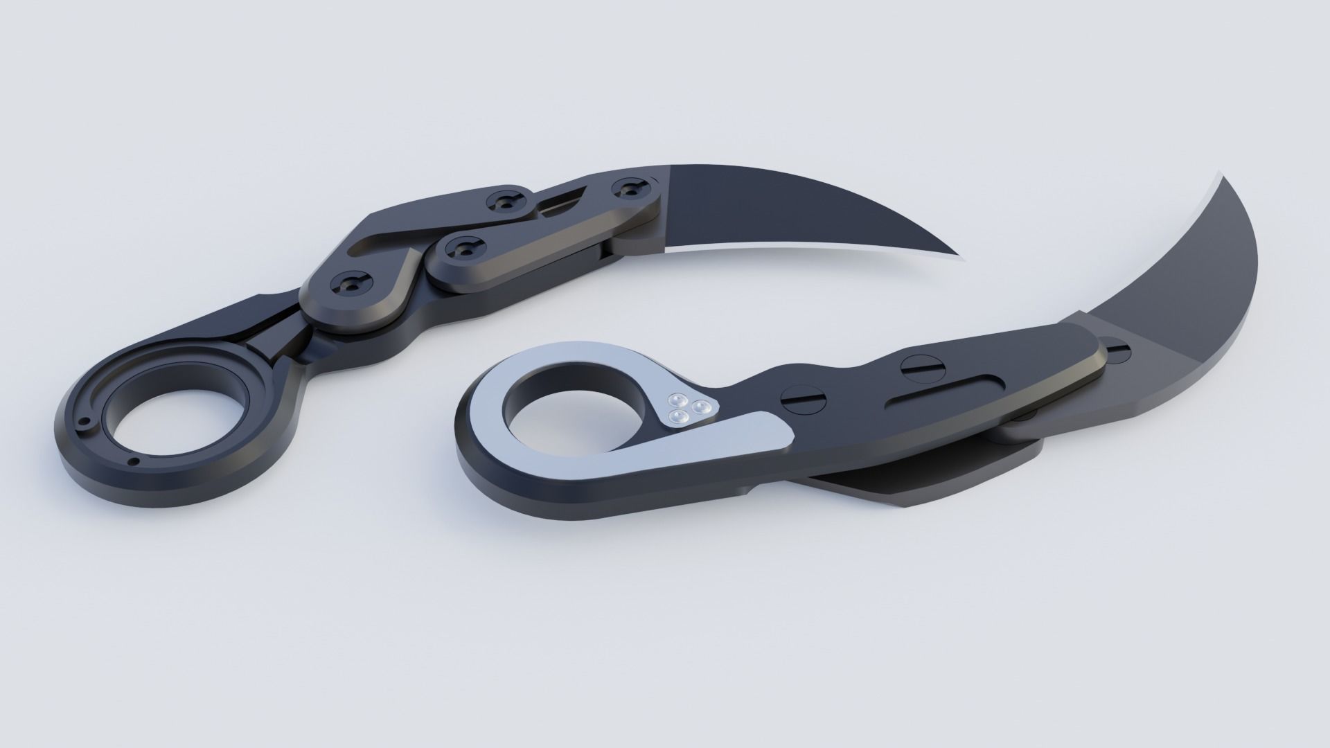 Morphing Karambit 3D model_6
