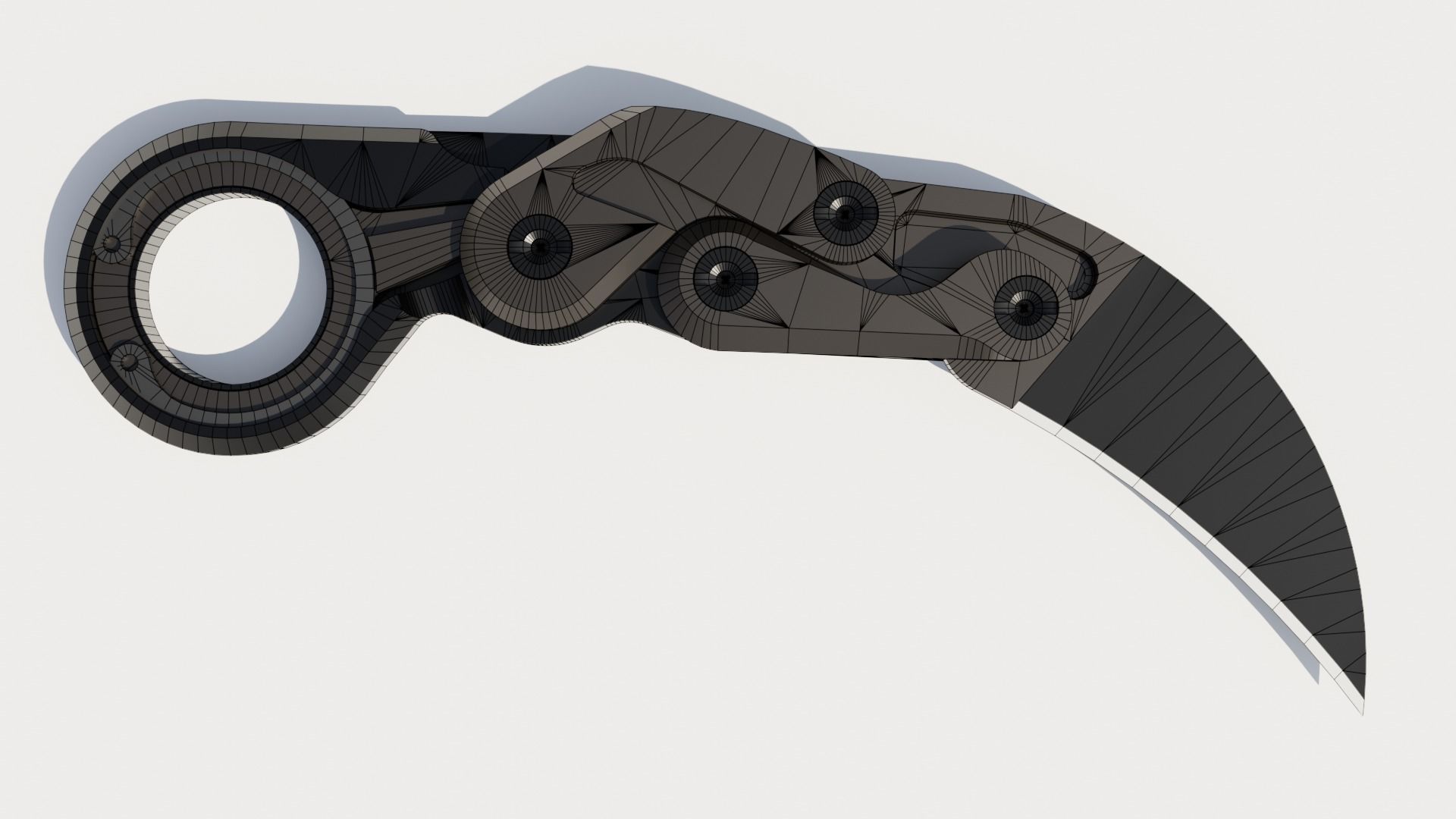 Morphing Karambit 3D model_9
