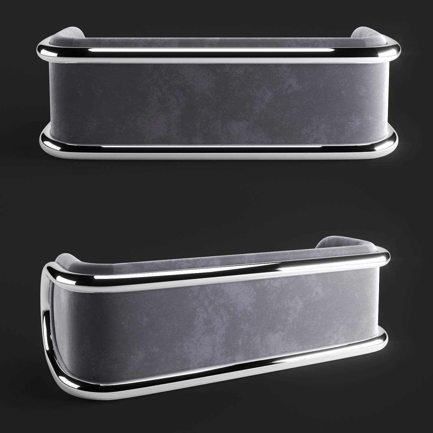 The Aluminum Tube Sofa  Todd Merrill Custom Originals 3D model_2