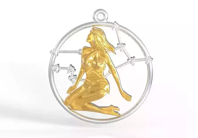 Virgo constellation 3D print model