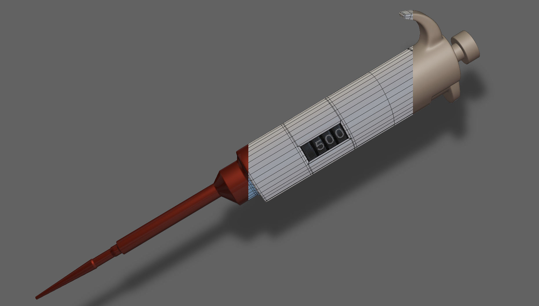 medical pipette 3D model_4