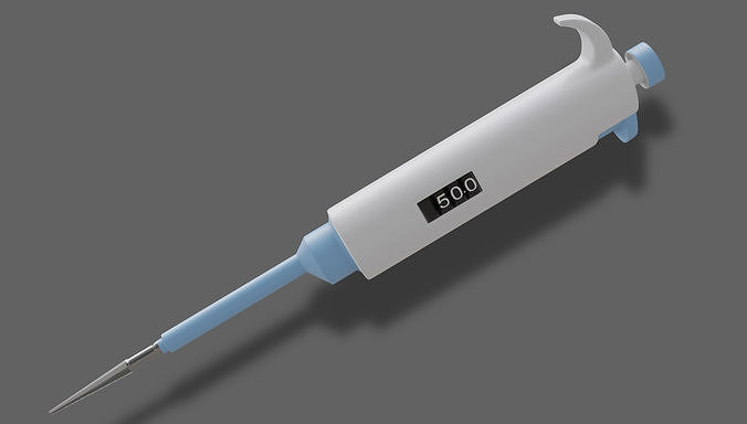 medical pipette 3D model