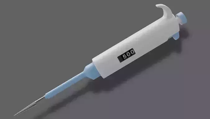 medical pipette 3D model