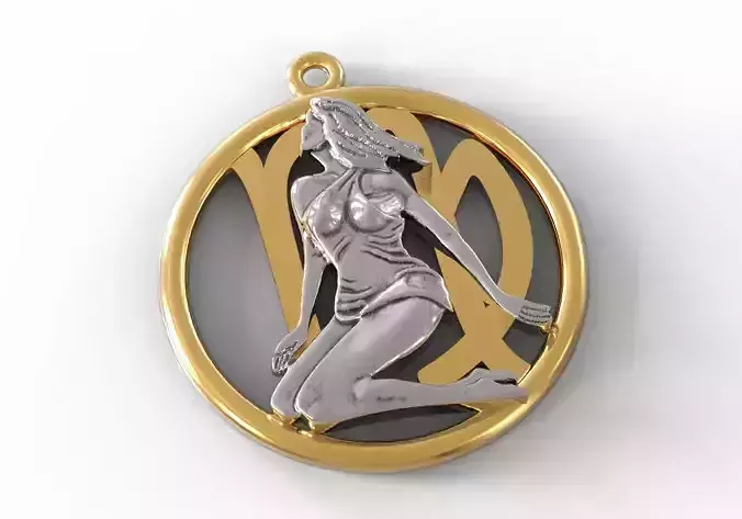 Virgo symbol 3D print model
