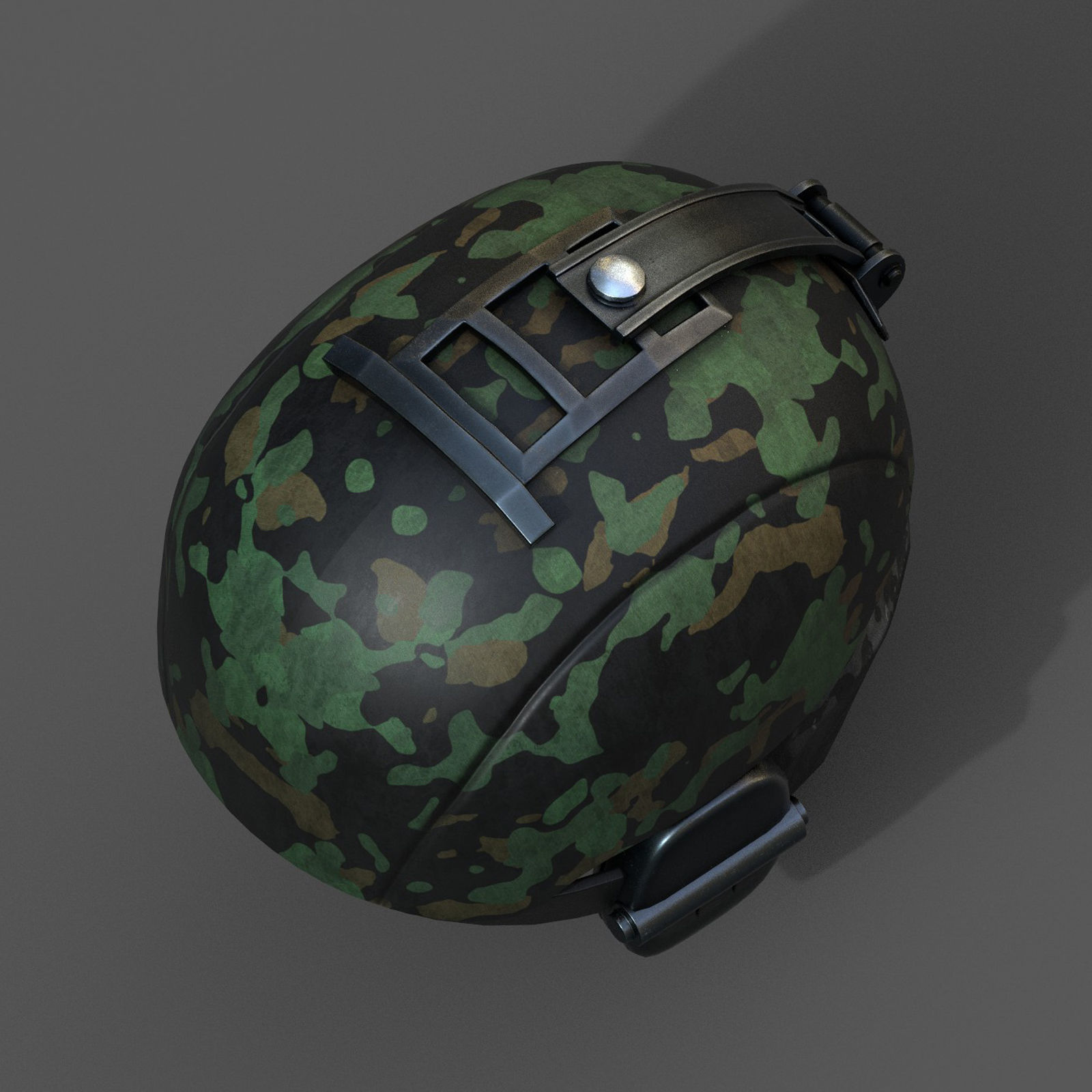 Helmet scifi military combat 3d futuristic technology Low-poly 3D model_8