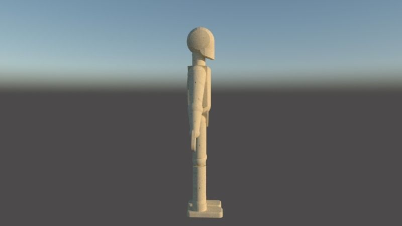Wood dummy 3D model_4