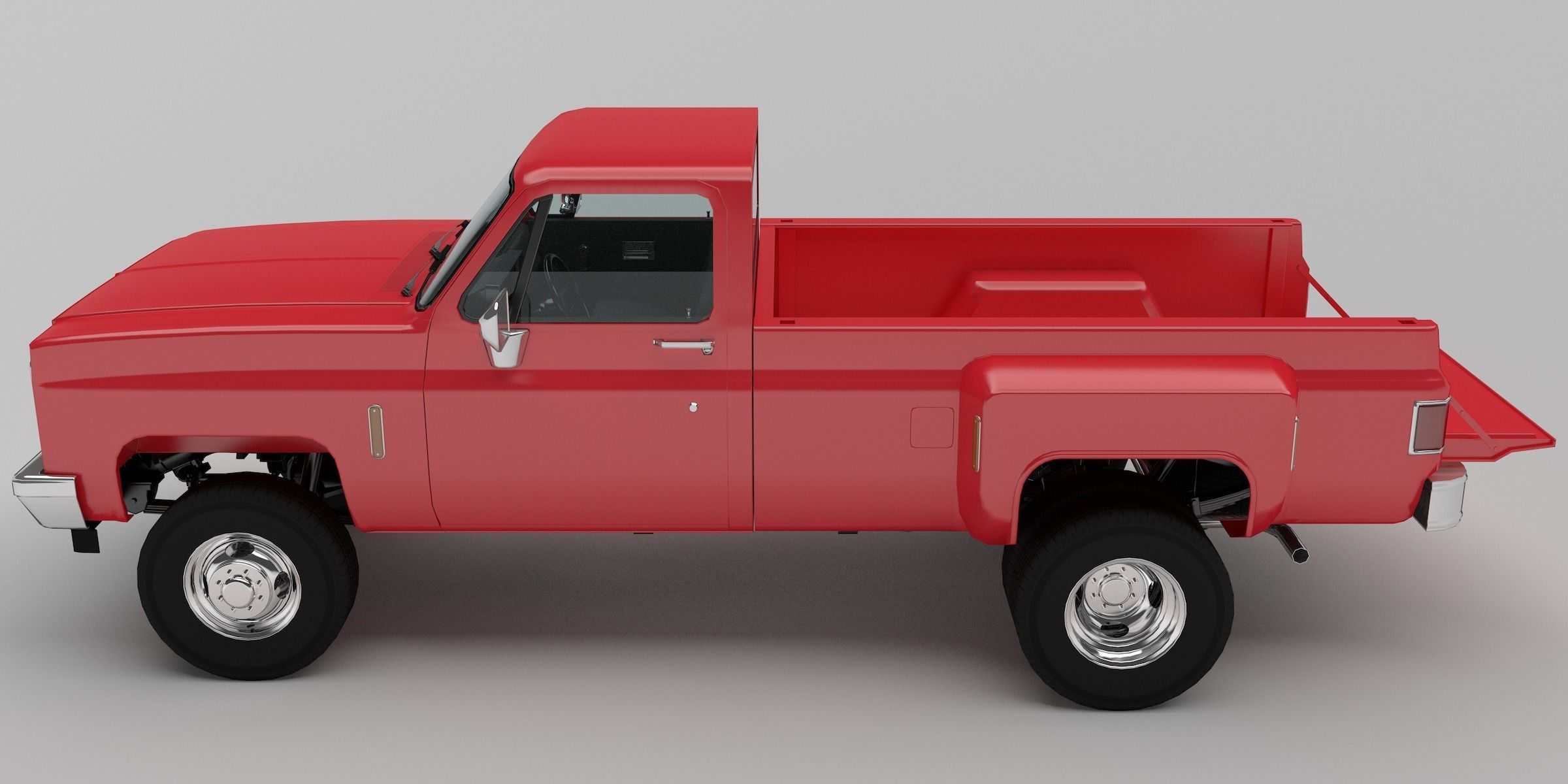 Pick-up 3 ford pickup truck 3D model_2