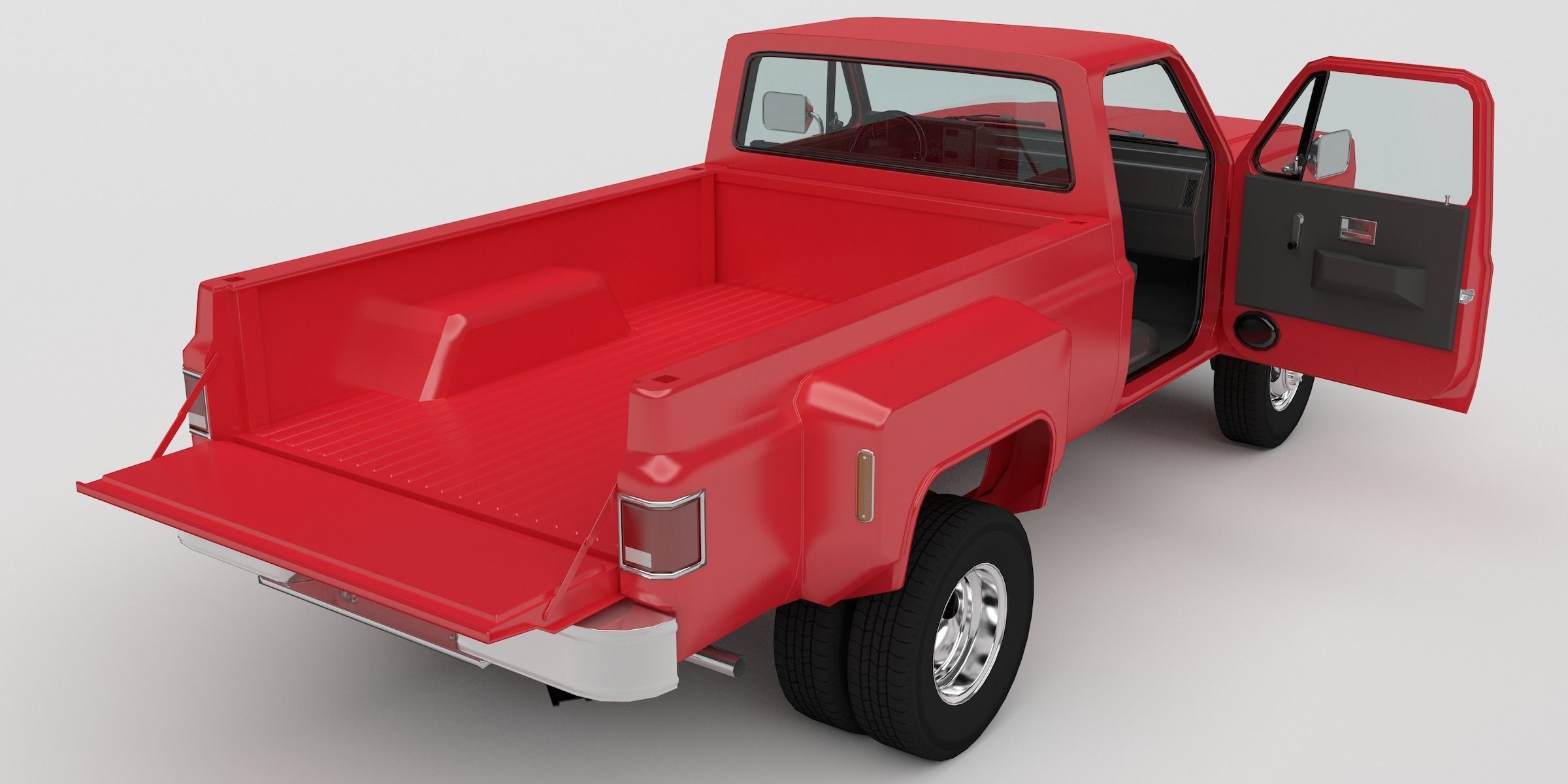 Pick-up 3 ford pickup truck 3D model_4