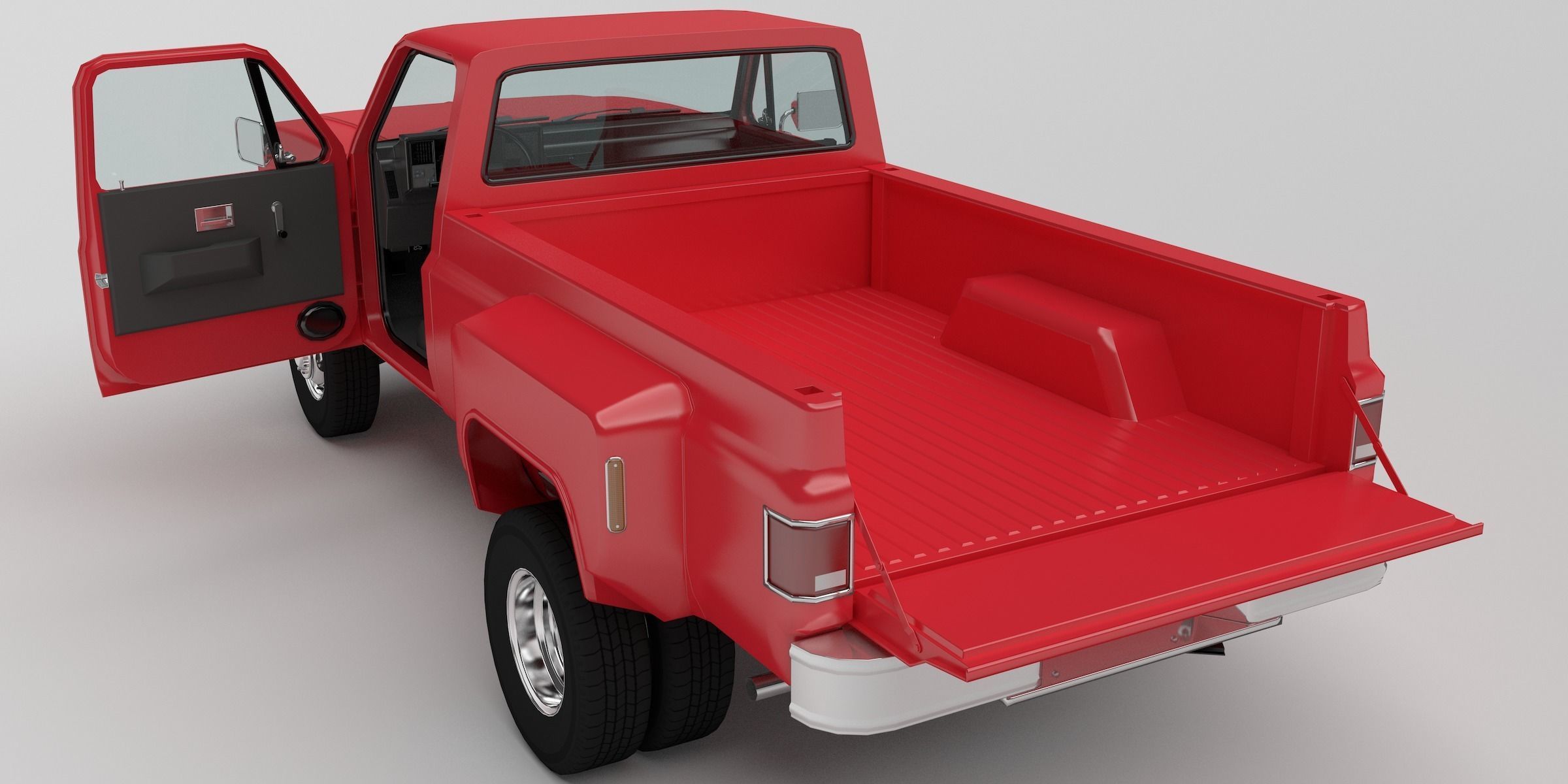 Pick-up 3 ford pickup truck 3D model_3