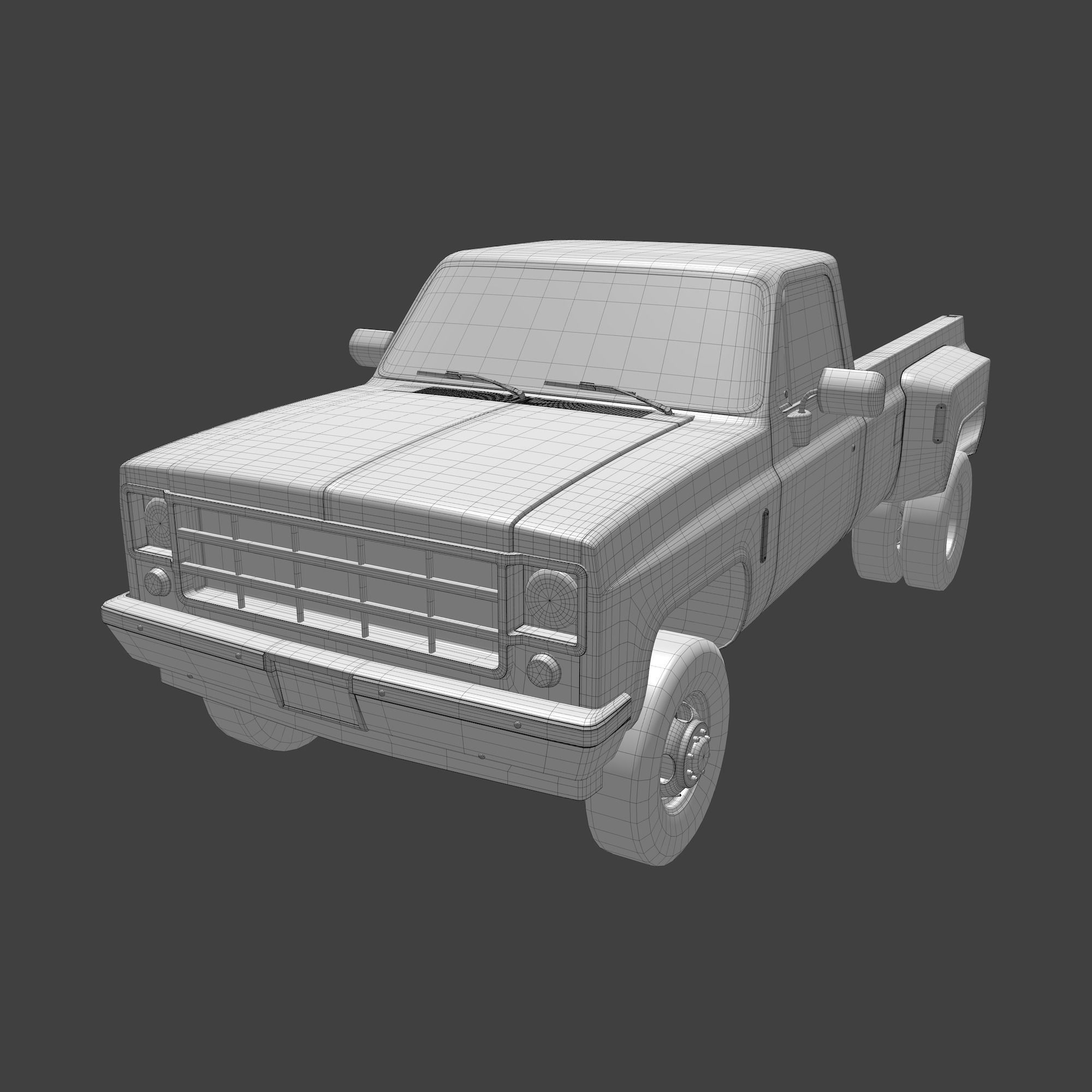 Pick-up 3 ford pickup truck 3D model_20