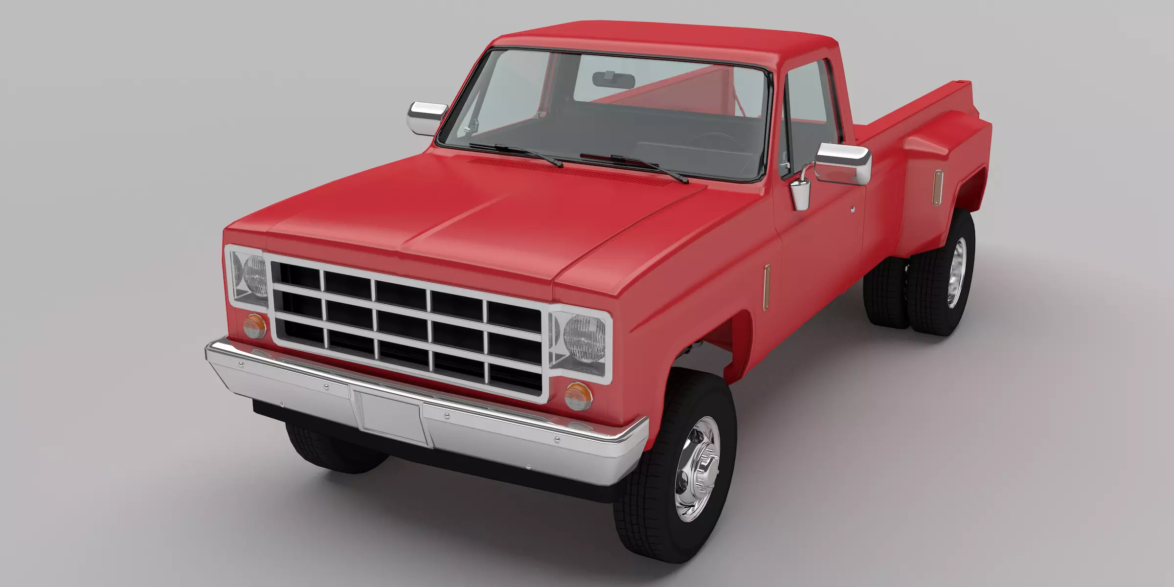 Pick-up 3 ford pickup truck 3D model_0