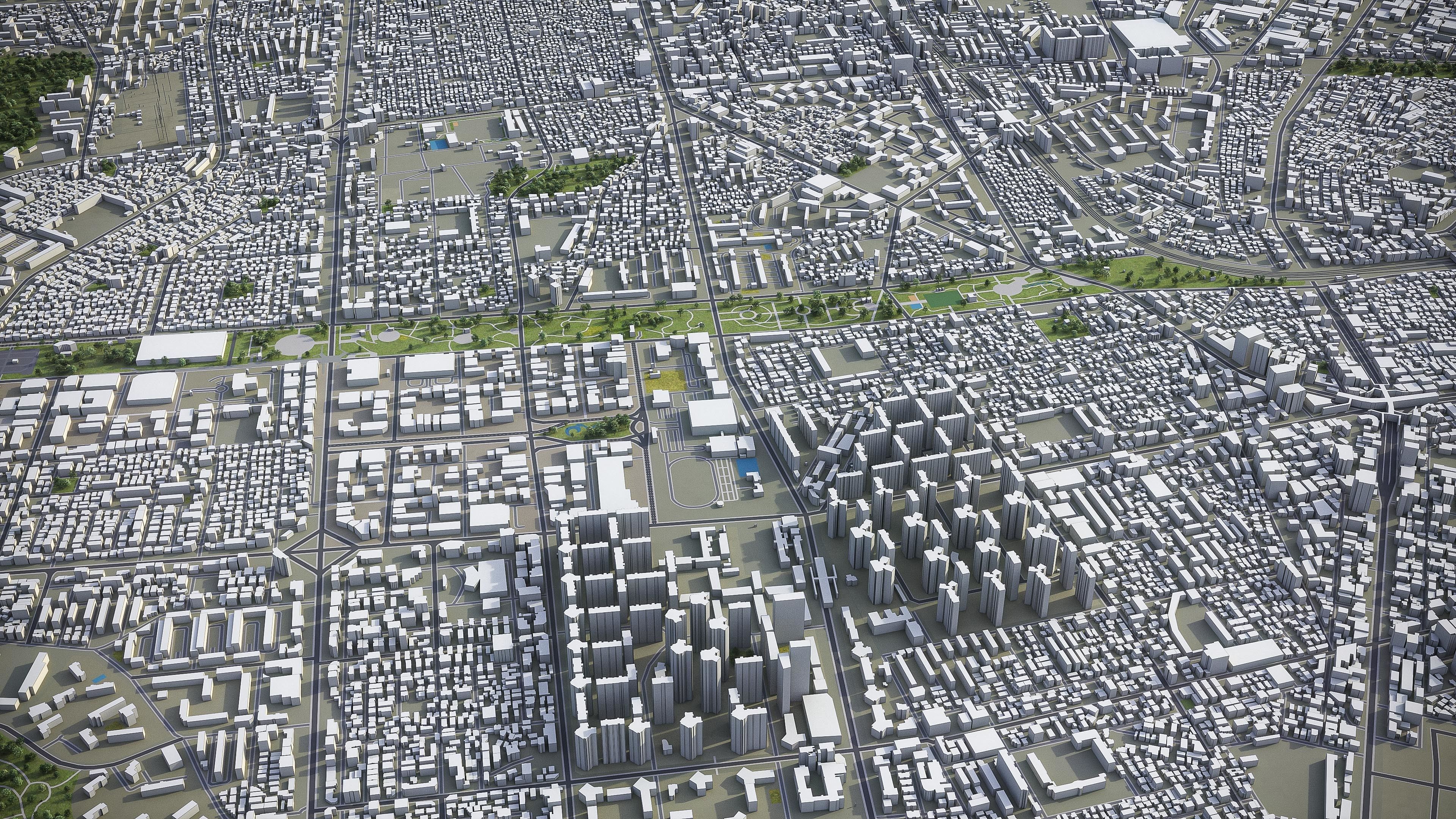 Incheon Low-poly 3D model_4