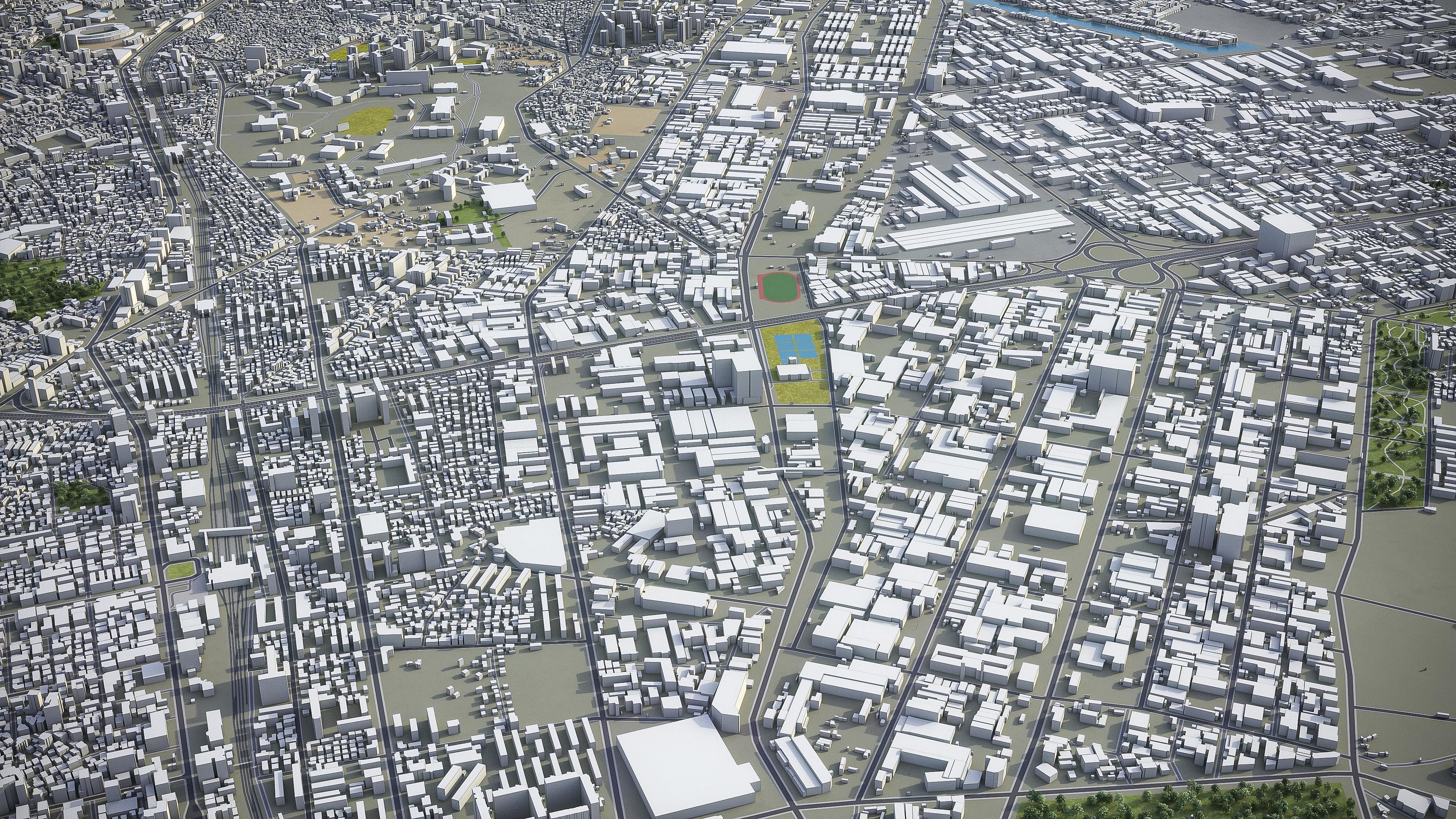 Incheon Low-poly 3D model_10