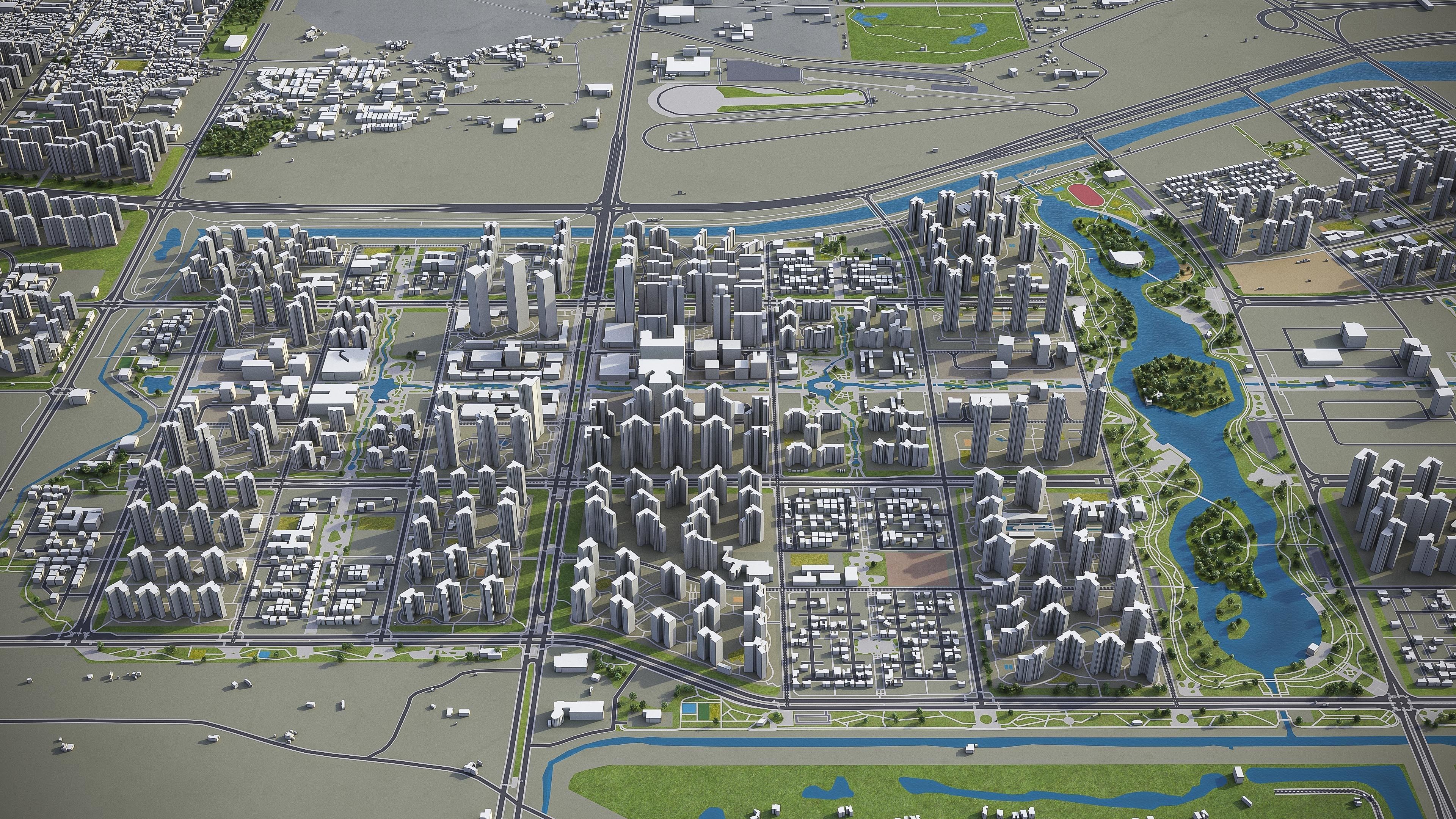 Incheon Low-poly 3D model_12