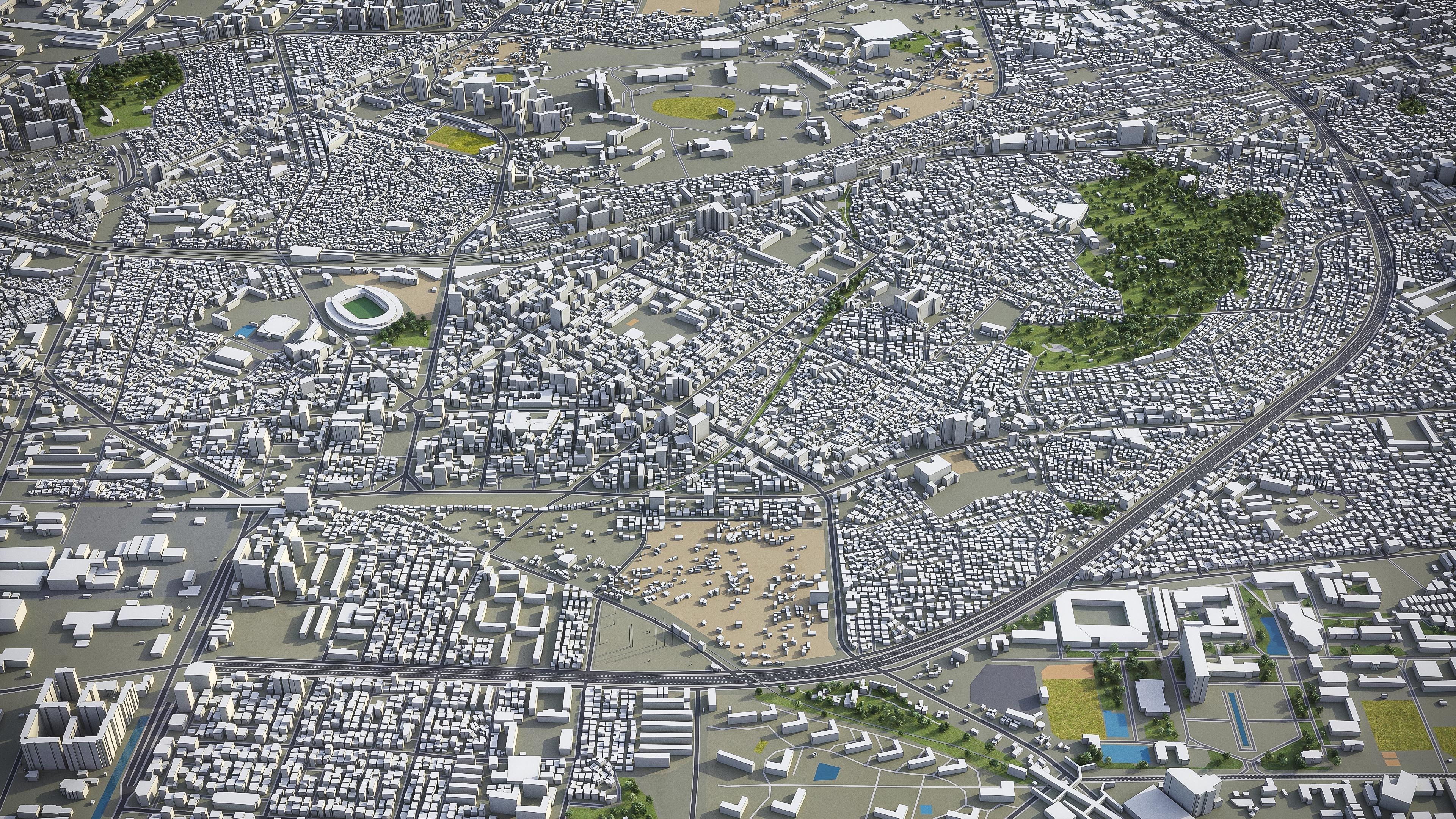 Incheon Low-poly 3D model_9