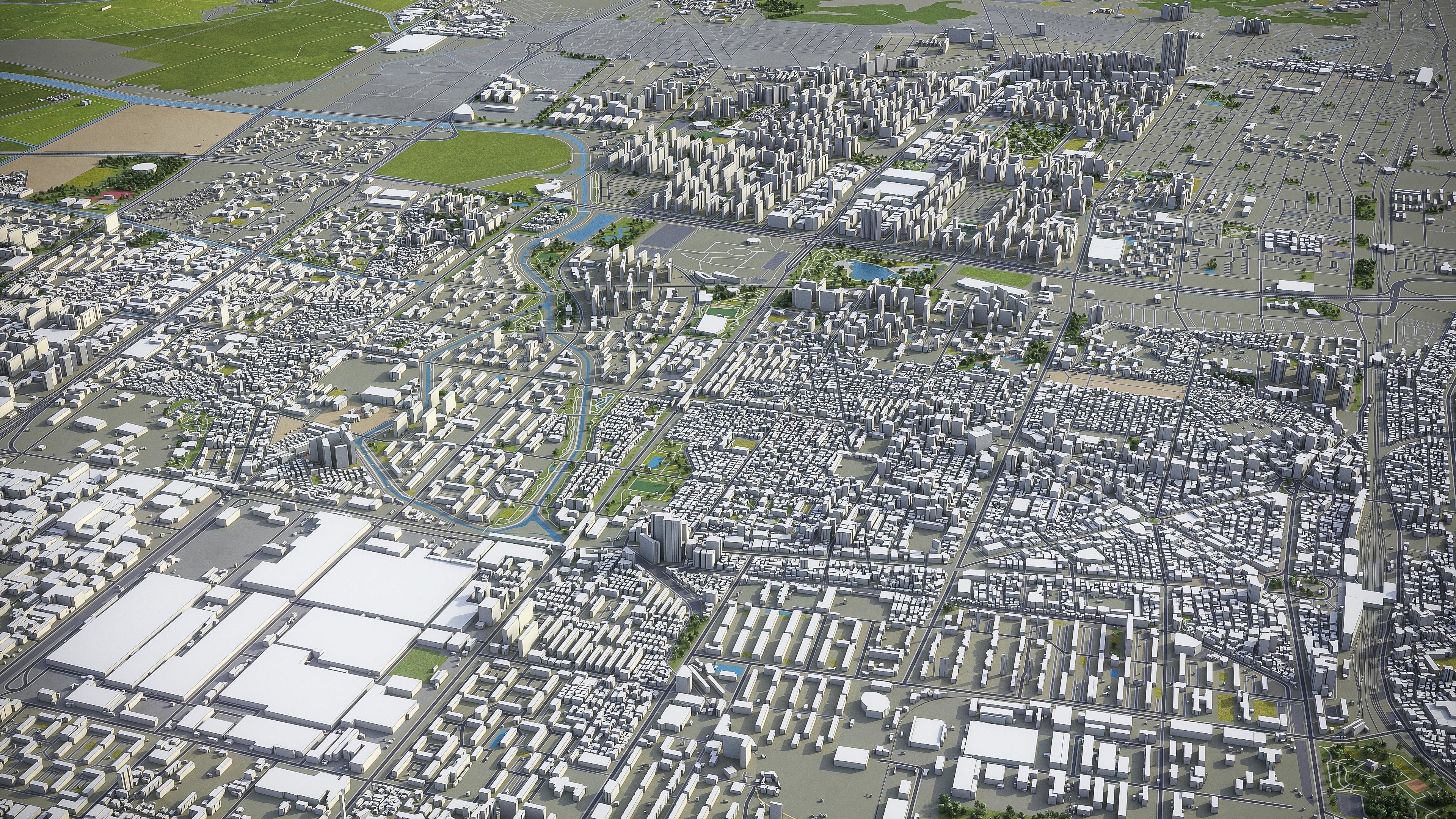 Incheon Low-poly 3D model_14