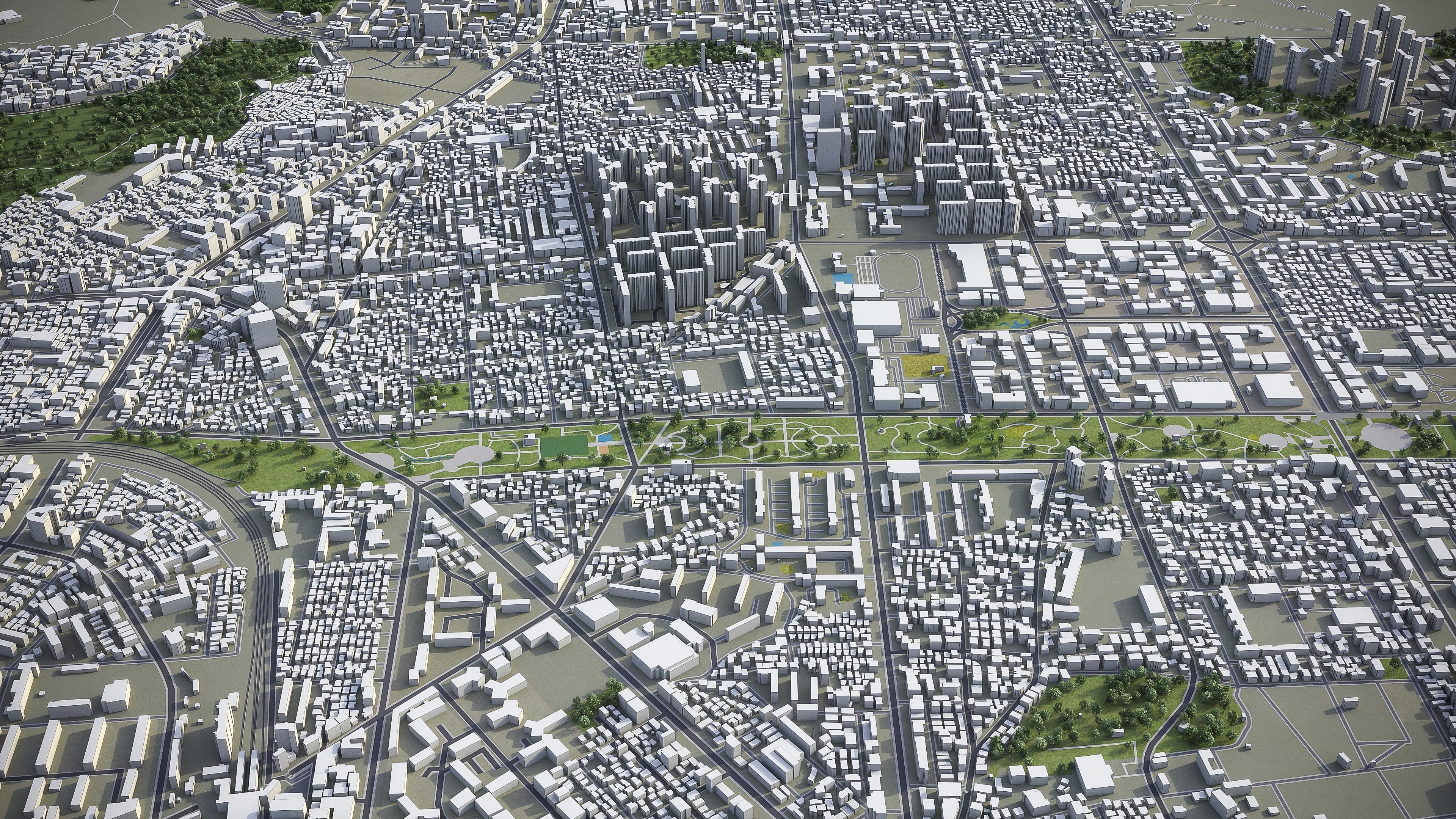 Incheon Low-poly 3D model_6