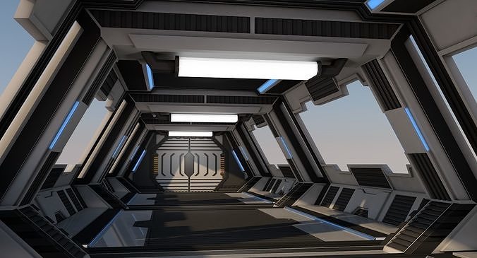 Sci Fi Corridor 3D model