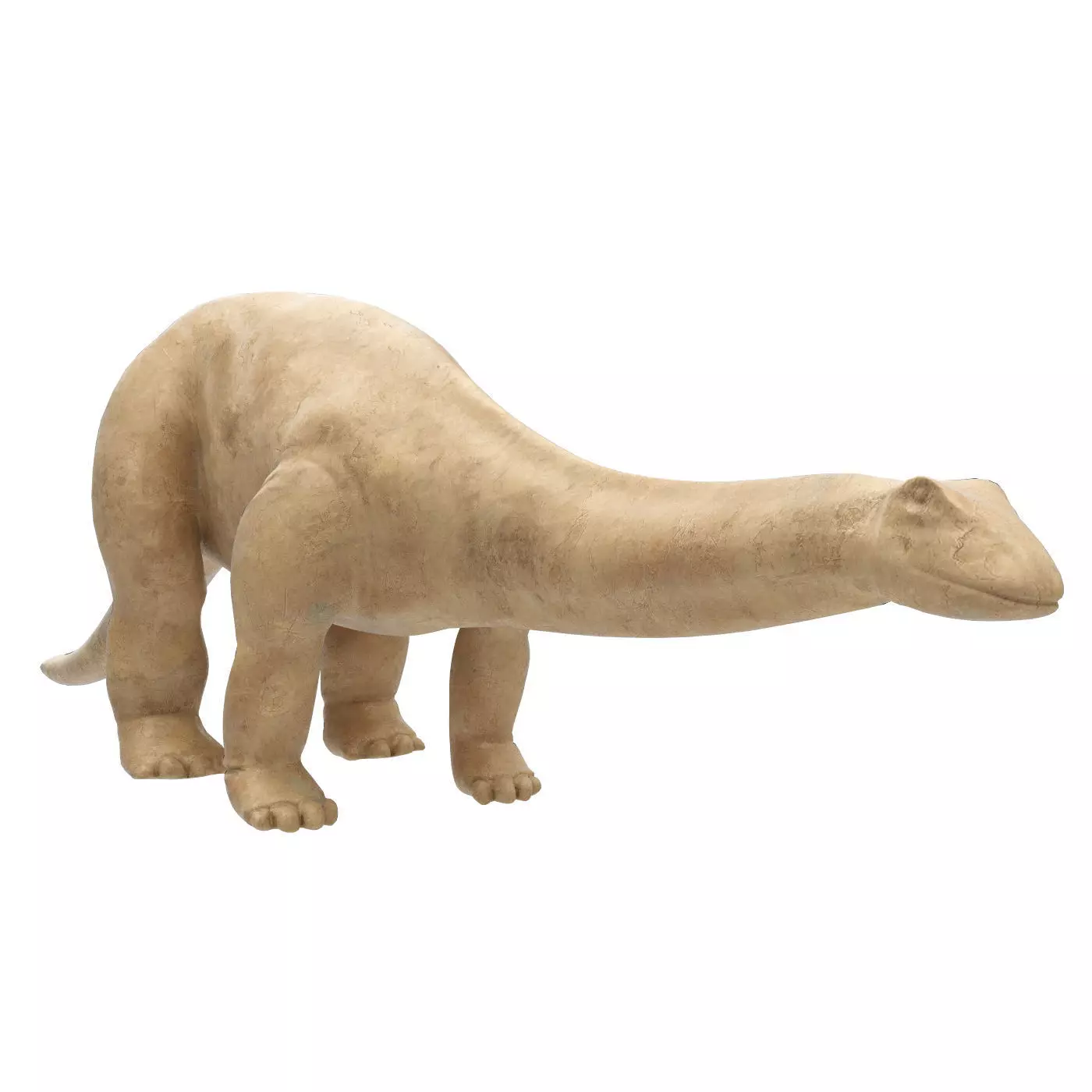 Apatosaurus dinosaur statue Low-poly 3D model