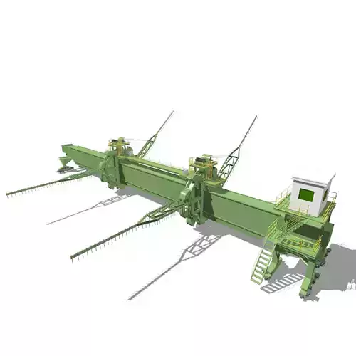 Reclaimer gantry crane - gantry crane 3D model