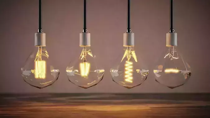 Octogonal Bulb - LED-Twisted LED-Standard-Edison